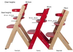 Babygo Family White Meegroei Kinderstoel 5854 8 Babygo Family White Meegroei Kinderstoel 5854 -babyproducten 25464 25462 25461 Difference Height Stepchair Family FamilyXL 4