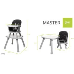 4Baby Master XXIII Black 6-in-1 Kinderstoel -babyproducten 4baby master xxiii black 6 in 1 kinderstoel 15