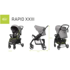 4Baby Rapid XXIII Grey Melange Wandelwagen 27 4Baby Rapid XXIII Grey Melange Wandelwagen -babyproducten 4baby rapid grey melange wandelwagen 12