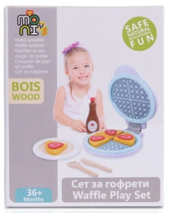 Cangaroo Houten Wafelijzer Set 4334 -babyproducten Cangaroo Houten Wafelijzer Set 4334 4