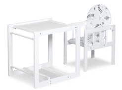 Voorkant -babyproducten MamaLoes Wit Lily Kinderstoel 1