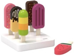 Viga 6 Stuks Houten Speelgoed IJsjes 44528