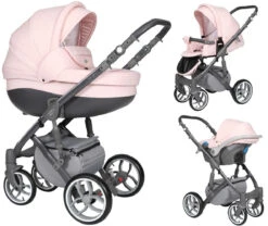 Baby Merc Faster 3 Pink Kinderwagen Incl. Autostoel FIII 91