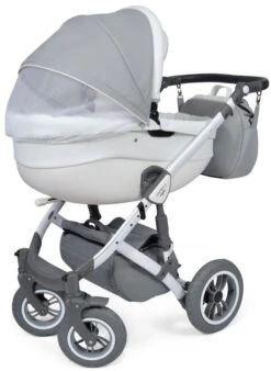 Baby Merc Faster 3 Eco Leather Grey Kinderwagen Incl. Autostoel F10 -babyproducten baby merc faster 3 grey kinderwagen incl. autostoel 2