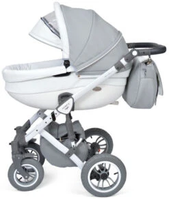 Baby Merc Faster 3 Eco Leather Grey Kinderwagen Incl. Autostoel F10 -babyproducten baby merc faster 3 grey kinderwagen incl. autostoel 3