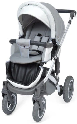 Baby Merc Faster 3 Eco Leather Grey Kinderwagen Incl. Autostoel F10 -babyproducten baby merc faster 3 grey kinderwagen incl. autostoel 5