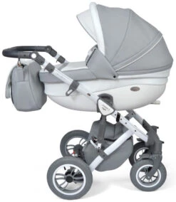 Baby Merc Faster 3 Eco Leather Grey Kinderwagen Incl. Autostoel F10 -babyproducten baby merc faster 3 grey kinderwagen incl. autostoel 9
