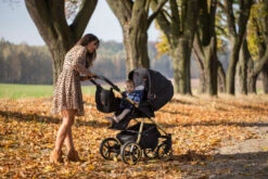 Baby Merc Mango Black/Gold LTD Kinderwagen Incl. Autostoel ML/204 -babyproducten baby merc mango limited edition black gold