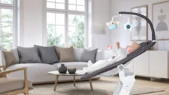 Babygo Homey Set Black/White Babyschommel En Kinderstoel 19014 -babyproducten babygo homey swing babyschommel 2 1 4