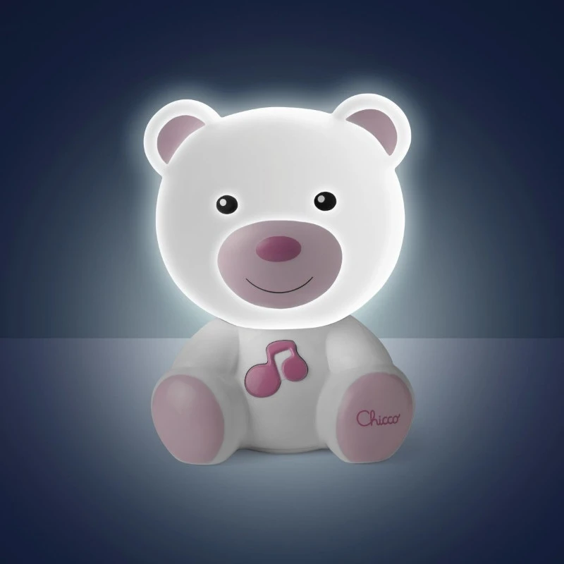 Chicco Dreamlight Bear Pink Nachtlampje Met Muziek C09830.10 3 Chicco Dreamlight Bear Pink Nachtlampje Met Muziek C09830.10 - Afbeelding 3