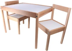 Kukka Wooden Set Tafel Met Stoeltjes KWS100 -babyproducten kukka houten tafel met stoeltjes wks100 2 1