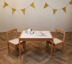 Kukka Wooden Set Tafel Met Stoeltjes KWS100 -babyproducten kukka houten tafel met stoeltjes wks100 7 1