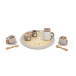 Label Label Nougat Houten Theeservies Set LLWT-37117 -babyproducten label label nougat houten theeservies set 1