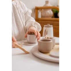 Label Label Nougat Houten Theeservies Set LLWT-37117 -babyproducten label label nougat houten theeset
