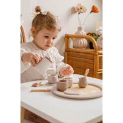 Label Label Nougat Houten Theeservies Set LLWT-37117 -babyproducten label label nougat houten theeset 1