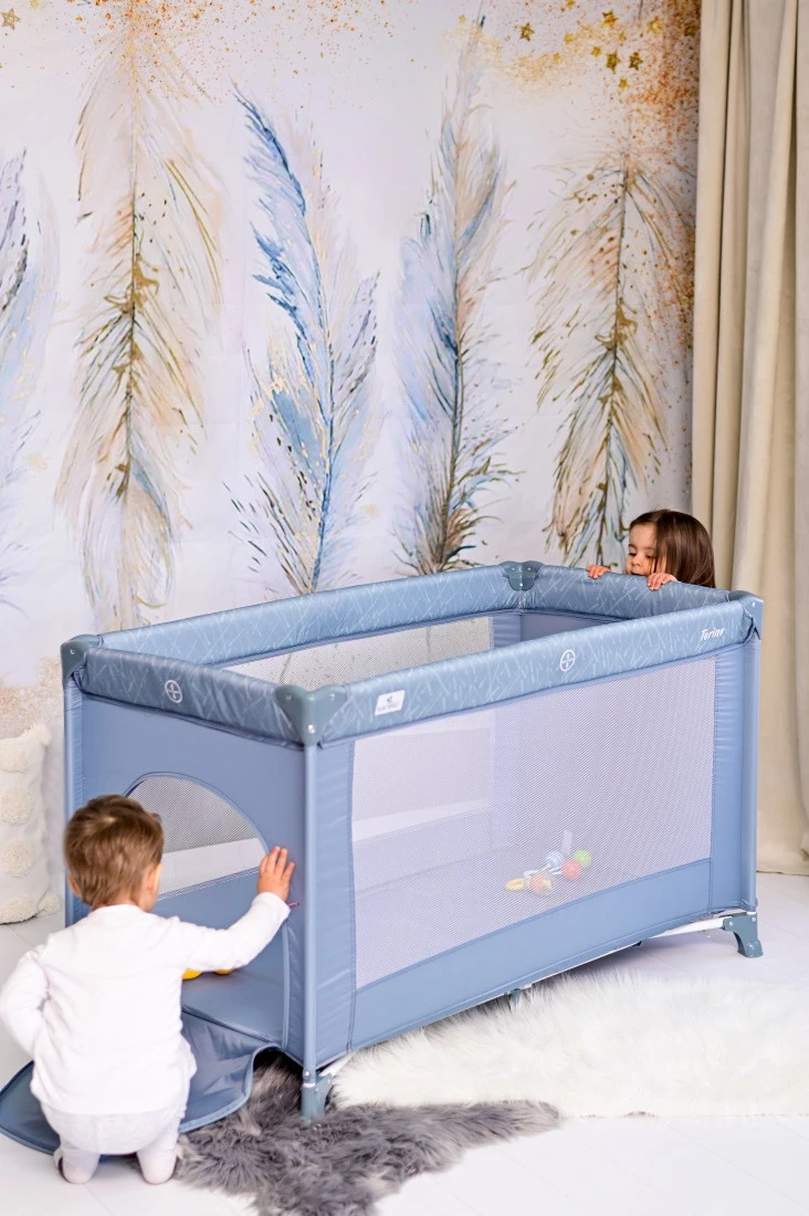 Lorelli Torino Grey Striped Campingbed 1008045-2213 9 Lorelli Torino Grey Striped Campingbed 1008045-2213 - Afbeelding 9