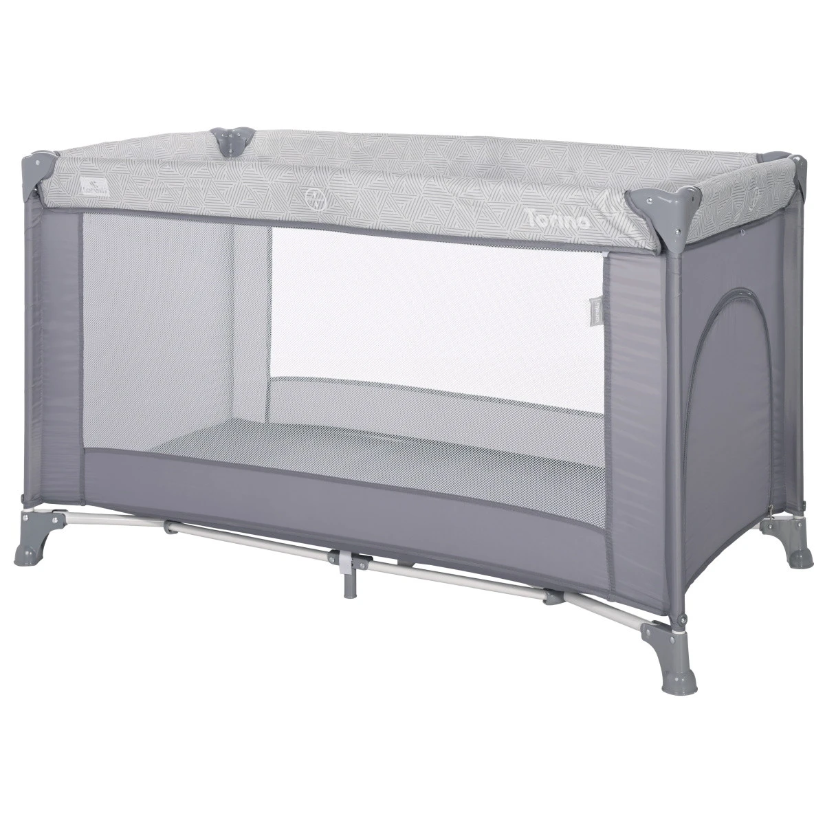 Lorelli Torino Grey Striped Campingbed 1008045-2213 1 Lorelli Torino Grey Striped Campingbed 1008045-2213