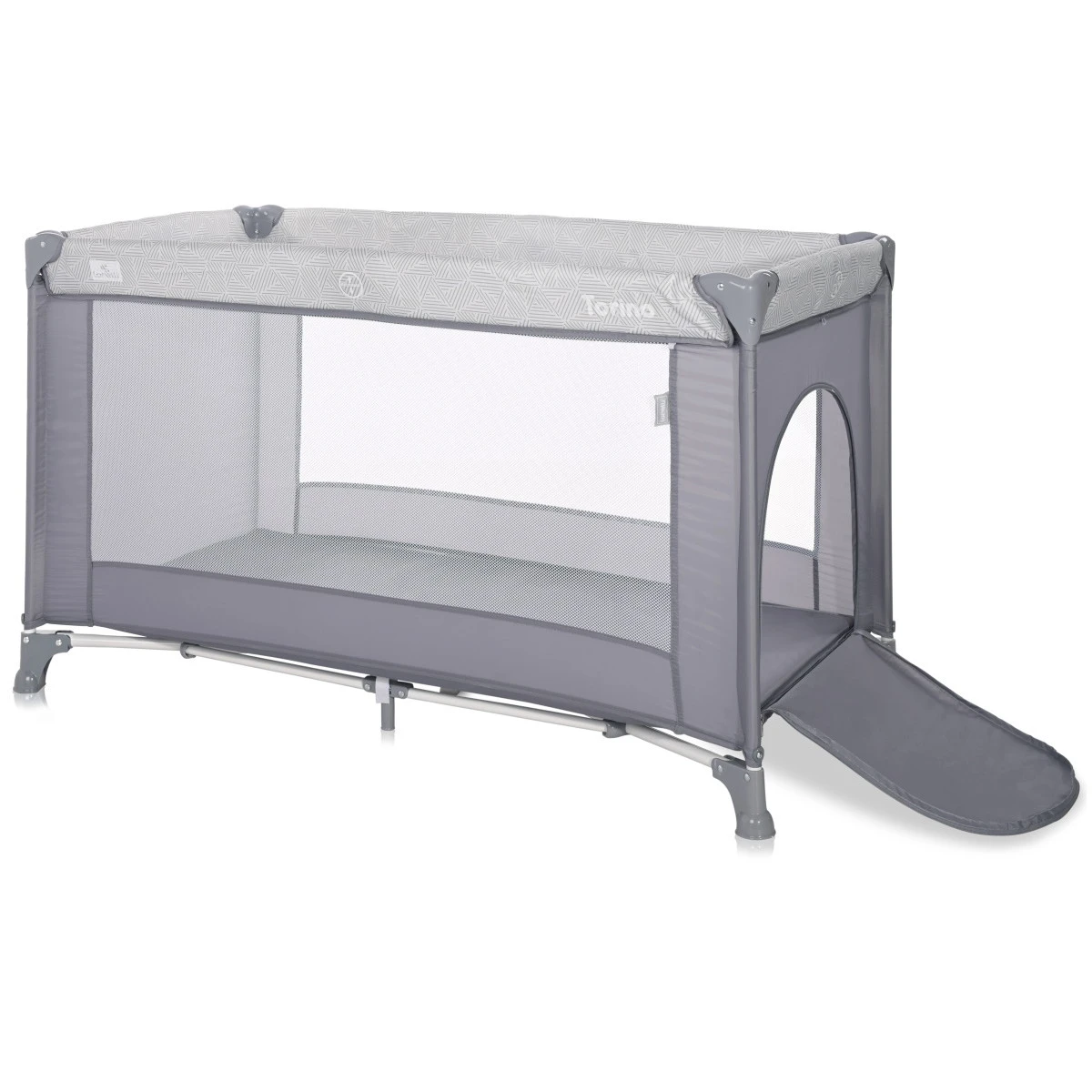 Lorelli Torino Grey Striped Campingbed 1008045-2213 3 Lorelli Torino Grey Striped Campingbed 1008045-2213 - Afbeelding 3