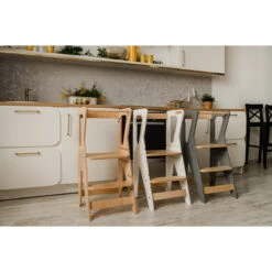 Luna Toys Nature Houten Leertoren Keukenhulp 9503009900 -babyproducten luna toys nature houten leertoren keukenhulp 9503009900 lifestyle 2