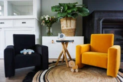 Ding Jamie Velvet Roze Kinderfauteuil DI-34206 -babyproducten mamaloes ding jamie 14 3