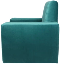 Ding Jamie Velvet Petrol Kinderfauteuil DI-34205 -babyproducten mamaloes kinderfauteuil velvet turquoise 02k