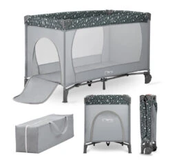 Momi Belove Grey Campingbed LOZE00015 -babyproducten momi belove grey campingbed loze00015 9