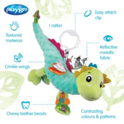 Playgro Sensory Friends Dusty Dragon Buggyspeeltje P0188473 -babyproducten playgro sensory friends dusty dragon buggyspeeltje p0188473 .10